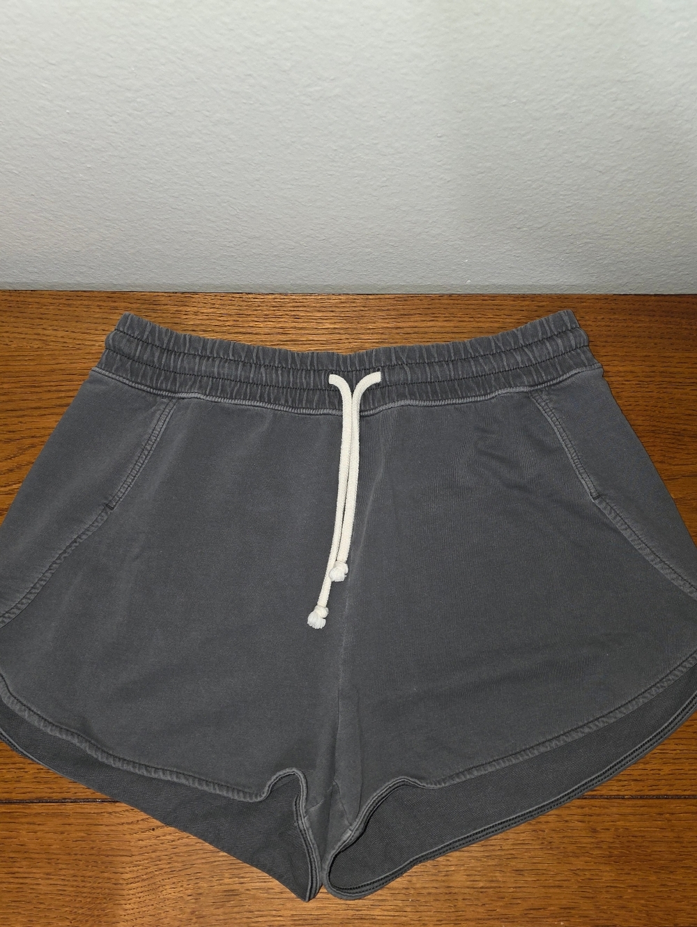 Moving Sale! { Aerie Split Dolphin Him Knit Drawstring Shorts Charcoal  Size M
